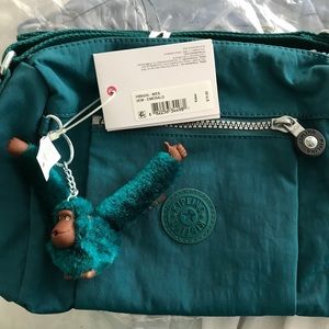 Emerald green kipling bag
